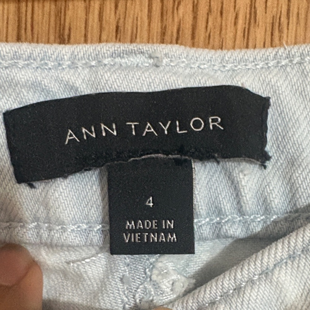 Ann Taylor Light Blue Denim Pants - Picture 2 of 6